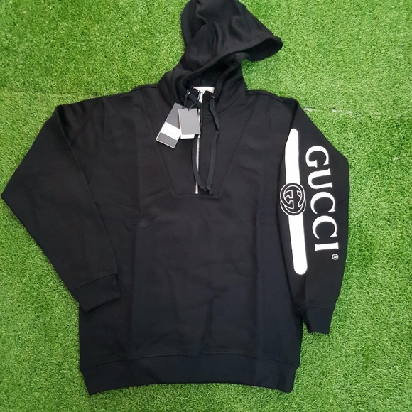 gucci men's zip up hoodie